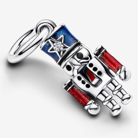 NWOT Moveable Nutcracker Christmas Dangle Charm Sterling Silver 925 - Picture 2 of 13